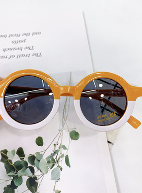 Girls Kids Goggle 2022 Sunglasses Children Round Fashion new