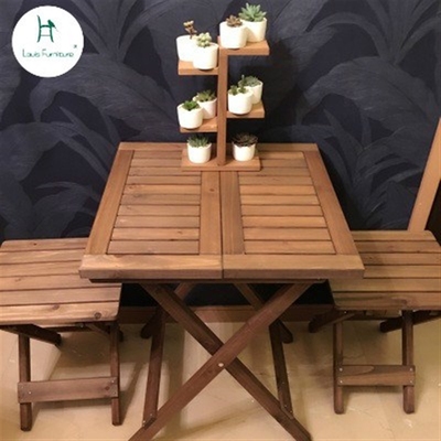 Folding Tea Table Portable Micro Garden Solid Wood Courtyard