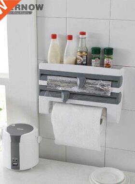Kitchen Organizer Paper Towel Holder Kitchen Shelf Cling