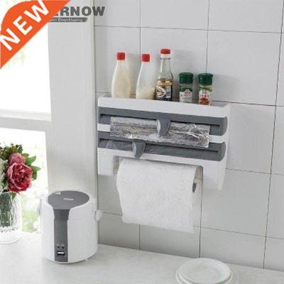 Kitchen Organizer Paper Towel Holder Kitchen Shelf Cling