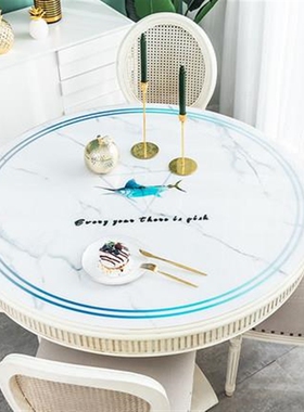 2020 Creative 1.5mm Marble Printing Round Table Cloths Not T