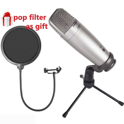 Samson C01U Pro with pop filter USB studio condenser microp
