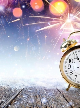 Time clock movie effect aesthetic art Christmas photo backg