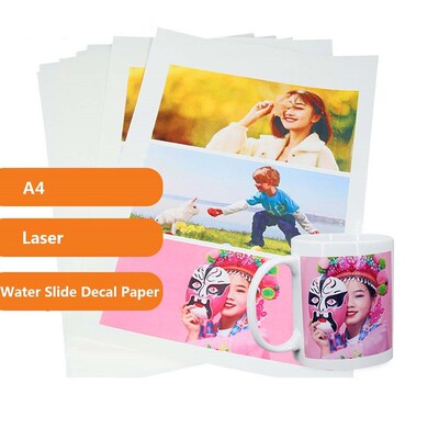 A4 Laser Clear White Water Slide Decal Transfer Paper Film