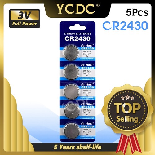 5pcs/pack CR2430 Button Batteries DL2430 BR2430 KL2430 Cell