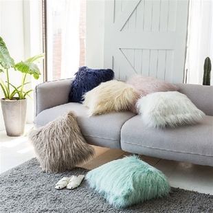 50x50cm imitation wool fur cushion cover pillowcase
