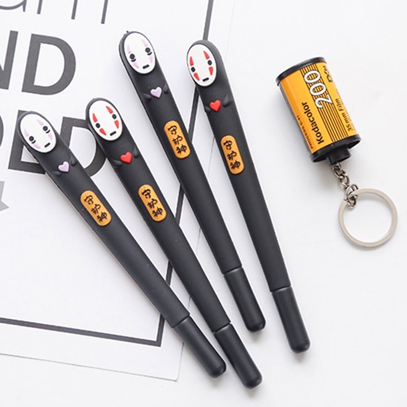 Gel Pens Cartoon Faceless Male Black Colored Gel inkpens Fo