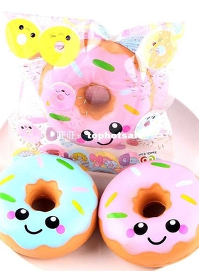 10CM Jumbo Colorful Squishy Doughnut Anti-strss Toy Squishie