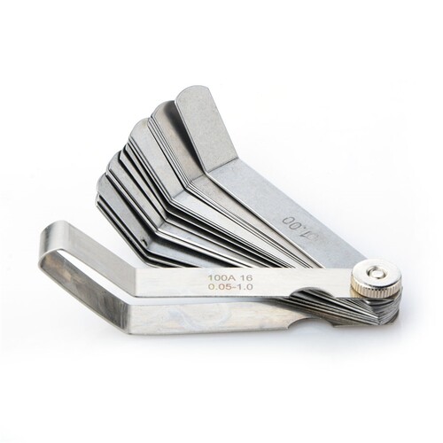 16 Blades Feeler Gauge Carbon Steel Metric Imperial 0.05-1.0