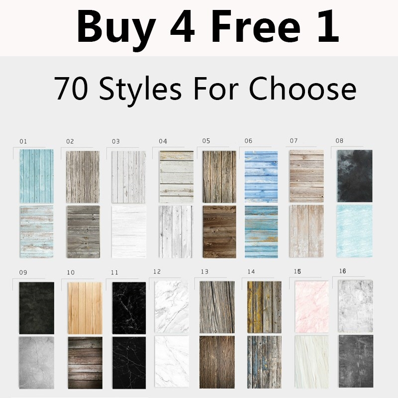 Marble Wood Grain Backdrop Paper  57X87cm 2sides 70colors Ba