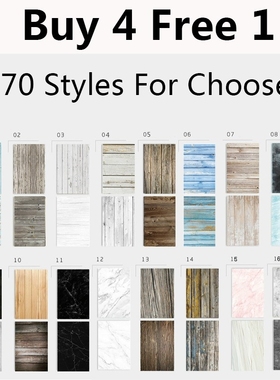 Marble Wood Grain Backdrop Paper  57X87cm 2sides 70colors Ba