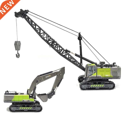 Diecast Truck Tractor Car Toy for Boy Excavator Crane Kid Gi