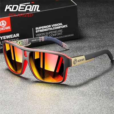 KDEAM Polarized Goggles Men Sport Eyewear Square Sunglasses