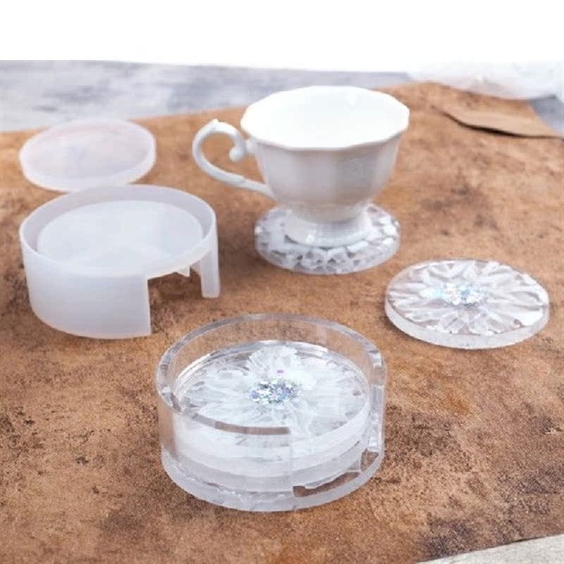 Coaster Display Stand Resin Casting Mold Hold Up to 4