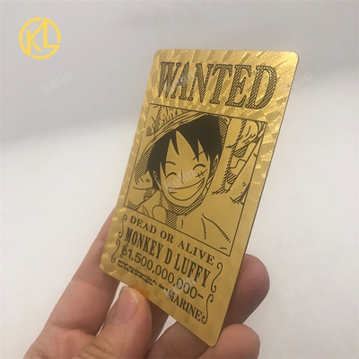 9.6x7.1CM 9 Designs One Piece Wanted Posters Japam Anime Go