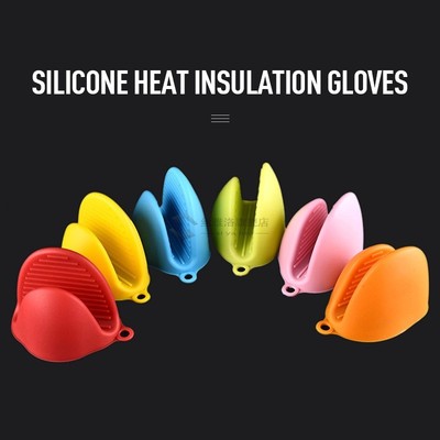 Silicone Anti-scalding Oven Gloves Mitts Potholder Kitchen B