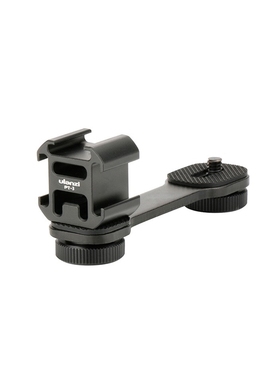 Metal Extention Bar w/ 3 Cold Shoe Mount 1/4 inch Adapter f