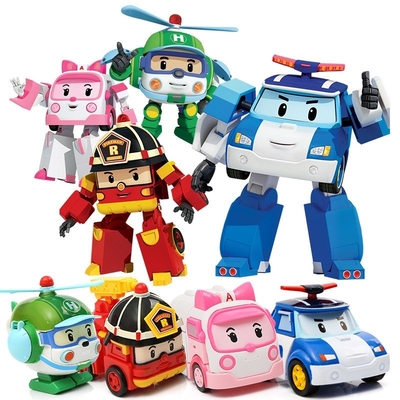 Silverlit Robocar Korea Anime Figure Robot Kids Cartoon Toy