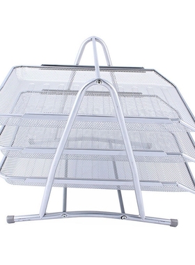 3 Tiers Silver Office Filing Trays Holder A4 Document Paper