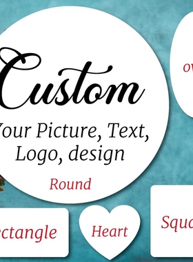 100 pcs, Personalised, Custom Stickers, Favors Boxes Labels
