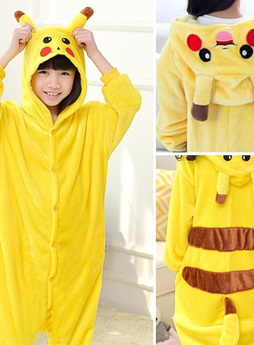 Pikachu Kigurumi Pajamas Stitch Onesies Unicorn  Girls Anima