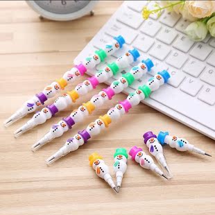 1 PCS Stationery Cute Snowman Pencils Cartoon Gift Pencil W