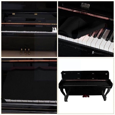 High Quality Nylon + Cotton Black Soft Piano Keys Cover