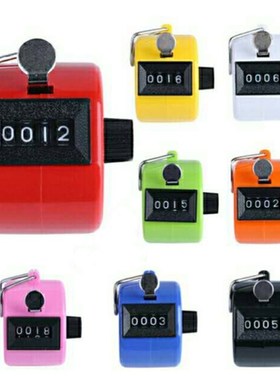 Clicker 4 Digit Number Counters Plastic Shell Hand Finger Di