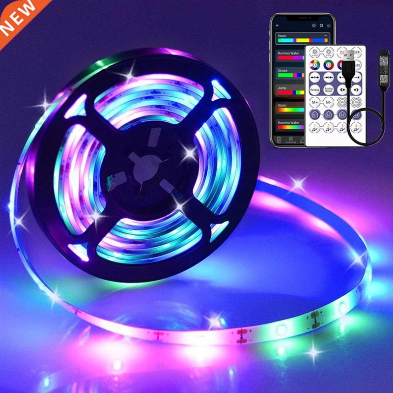 1M-20M LED Strip Light WS2812B RGBIC 5050 Remote Bluetooth C