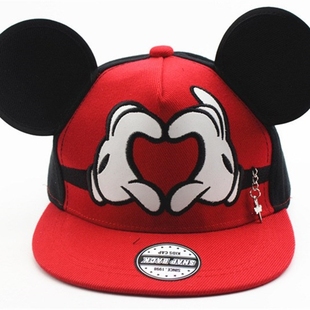 Cute Mickey Cap Hat Big Ear Mouse Snapback Hats Children Ki