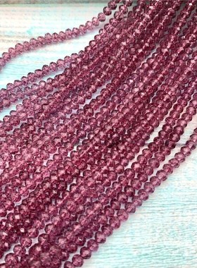 40 colors available 1strand 2X3mm/3X4mm/4X6mm crystal rondel