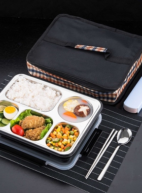 Leakproof Lunch Box Thermal Bento Box with Tableware Food Co