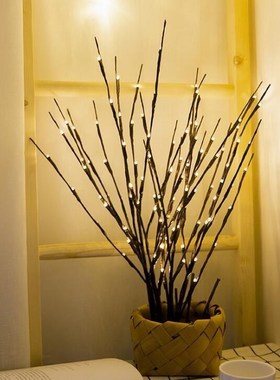 20led Christmas Tree Branch Light Party Battery Powered Lamp