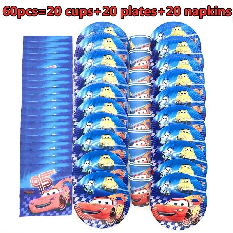 Disney Lightning McQueen Cars Birthday Party decorations ki