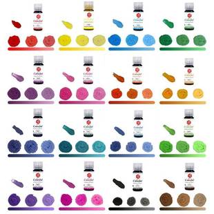 16 Colors Food Coloring Set Vibrant Liquid Food Colors Frost
