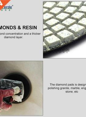 7pcs/set dry or wet polishing 4 inch diamond polishing disc