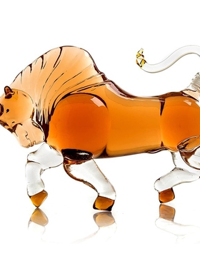 The Wine Savant Charging Bull Liquor Decanter Made For Bourb