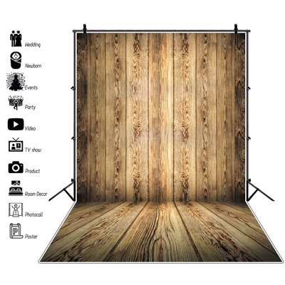 Laeacco Dark Old Wooden Board Planks Hardwood Cake Smash Fo