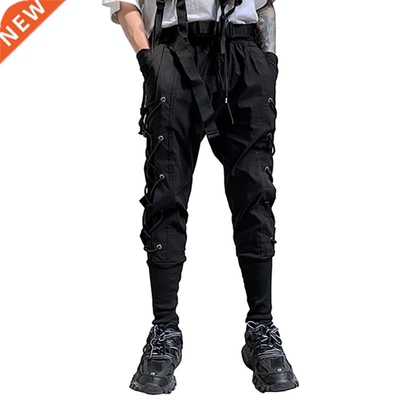 Men Techwear Jogging Setwear Black 2022 New Fashion Baggy Ca