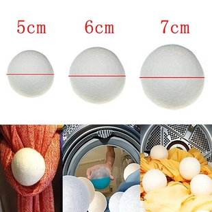 6Pcs  Wool Dryer Balls Reusable Softener Laundry Ball Home