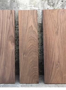 1Piece Black Walnut wood blank Blocks Fruit Pizza Cutting Bo