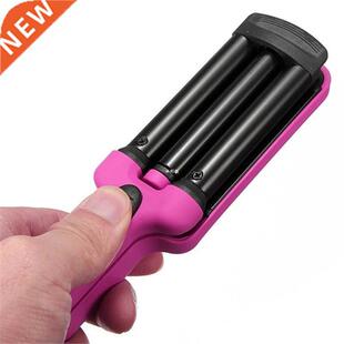 3 Barrel Ceramic Hair Curler Crimper Curling Iron Tong Wavin