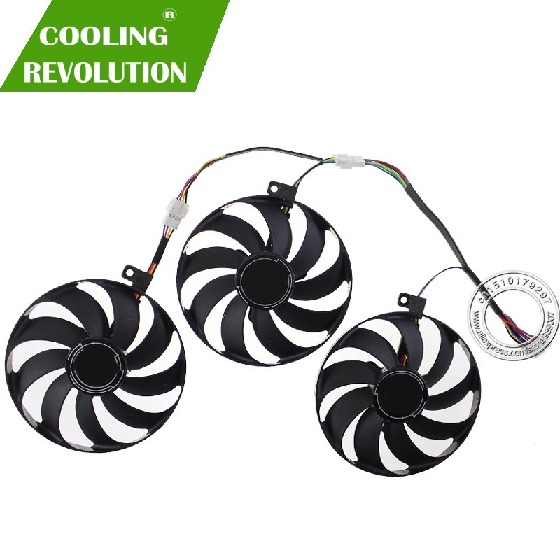 3pcs/set GP Card Cooler Fans  ASS ROG STRIX-Gece RTX 2080-O8