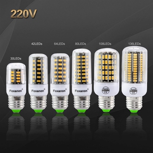 New E27 Led Lamp 220V 230V Corn Light Lampada 5733 Chip 3W 4