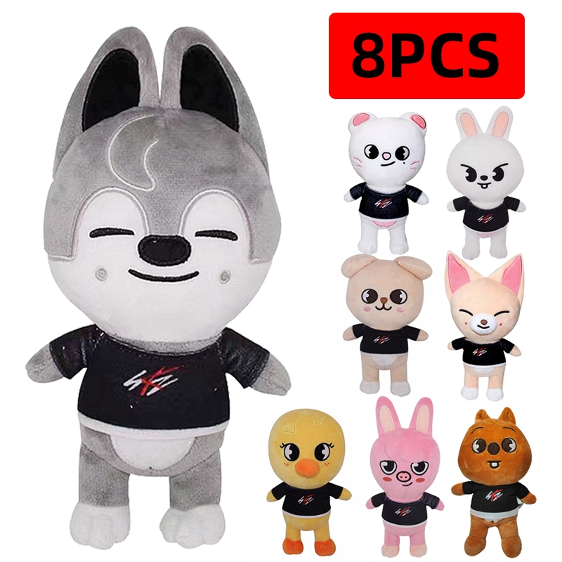 Skzoo Plush Toys 20cm Stray Kids Plush Wolf Chan Cartoon Stu
