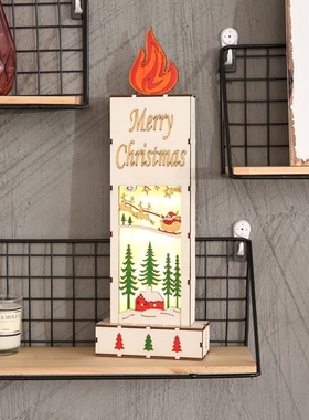 Colored light flame table mall window set decoration props