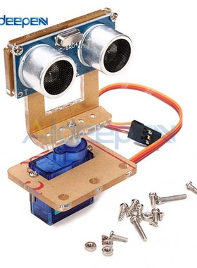 SG90 Servo + HC-SR04 Ultrasonic Ranging Module + Car