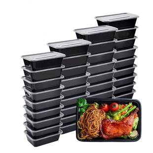 10 Pack Plastic Container Meal Prep Containers, Bento Boxes