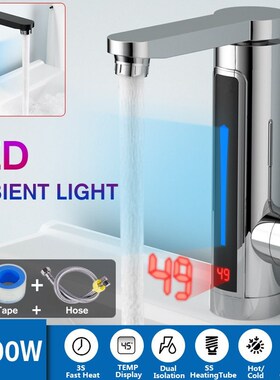 Instant Electric Water Heater Faucet Tap Temperature Displa