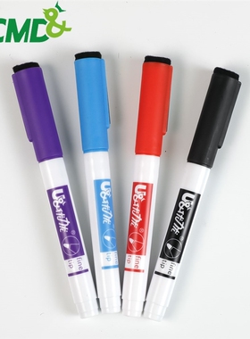 *4Pcs/lot Colorful Magnetic Whiteboard Pen Black Red Blue Ma
